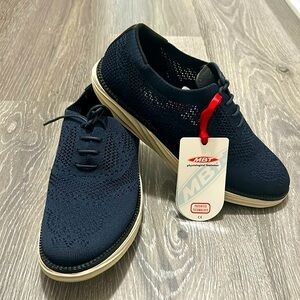 NWT! WOMEN'S MBT BOSTON WING TIP KNIT NAVY OXFORDS - sz 37/US 6.5